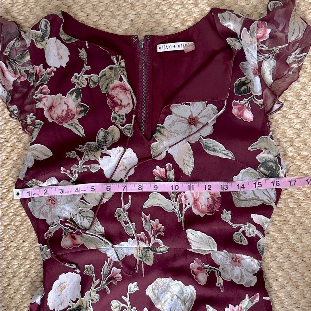 Alice and Olivia Jenny Flutter Dress Size 6 - Picture 9 of 12